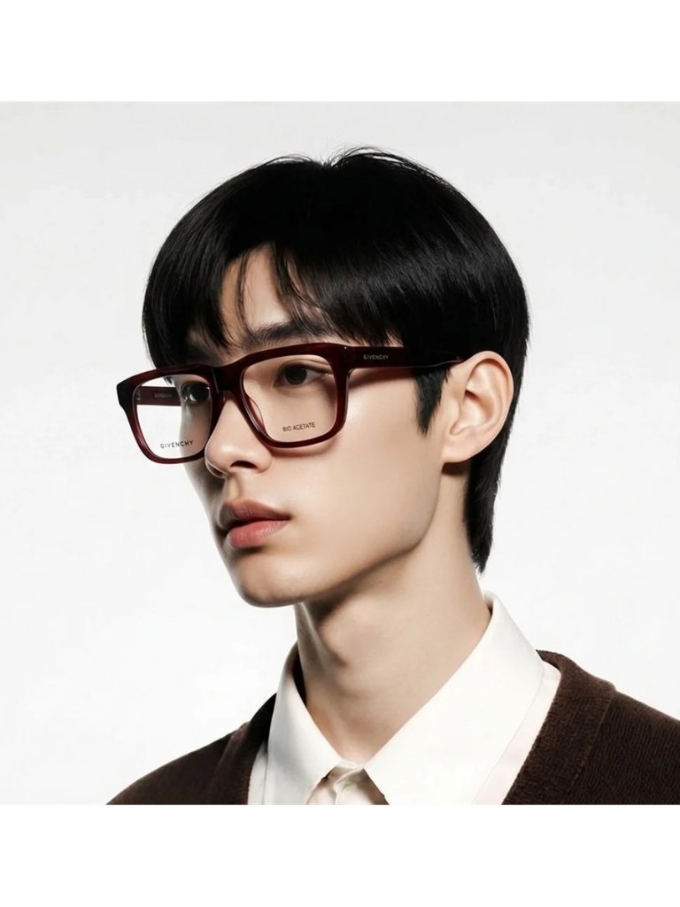 Givenchy Gv50053f Shiny Bordeaux Designer Glasses For Men - Bold Style